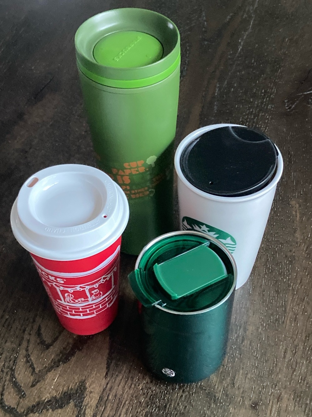 Starbucks Green Stainless Travel Tumbler - Reusable Cups Bundle
